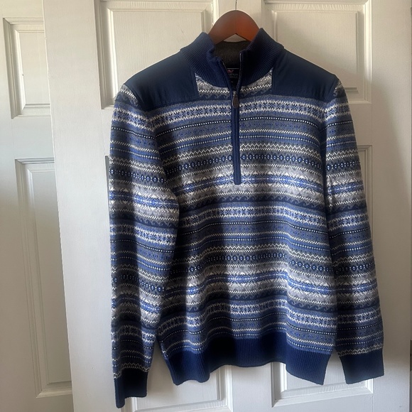 EUC - Vineyard Vines - Fair Isle Merino Shep Sweater - Size Medium